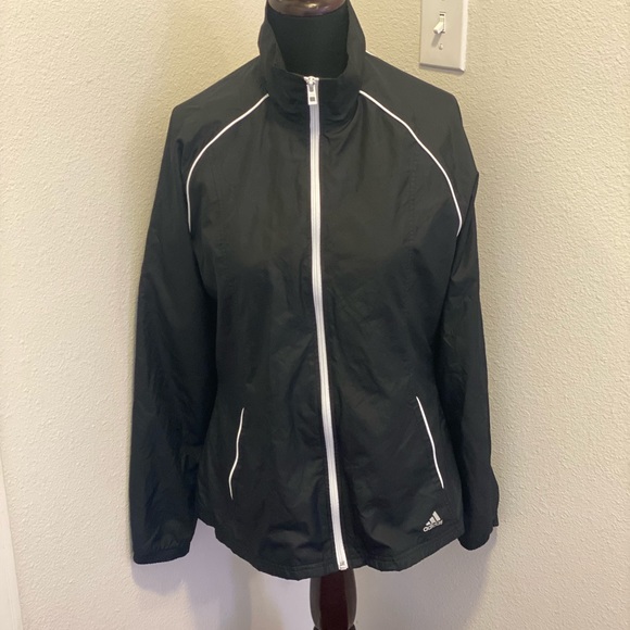 adidas Jackets & Blazers - 2 FOR $20 Adidas Climaproof Black Windbreaker Jacket White Stripe Size M $60